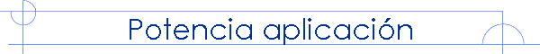 Potencia aplicacin