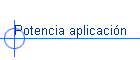 Potencia aplicacin